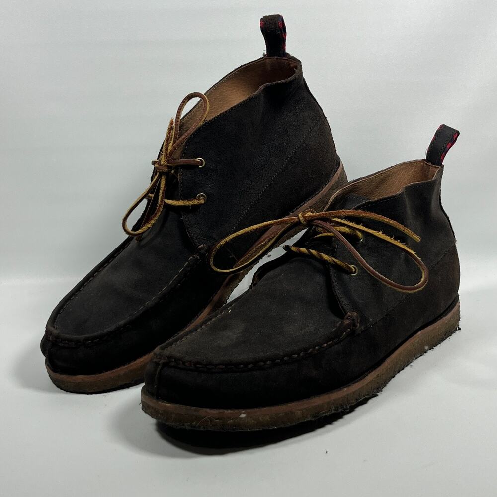 POLO RALPH LAUREN Boots Mens 13D Pitney Chukka Suede Leather Ankle Brown